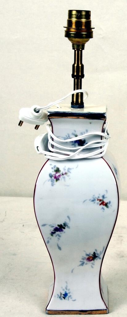 Pied de lampe de table en porcelaine, Enlèvement ou Envoi, Comme neuf, Moins de 50 cm
