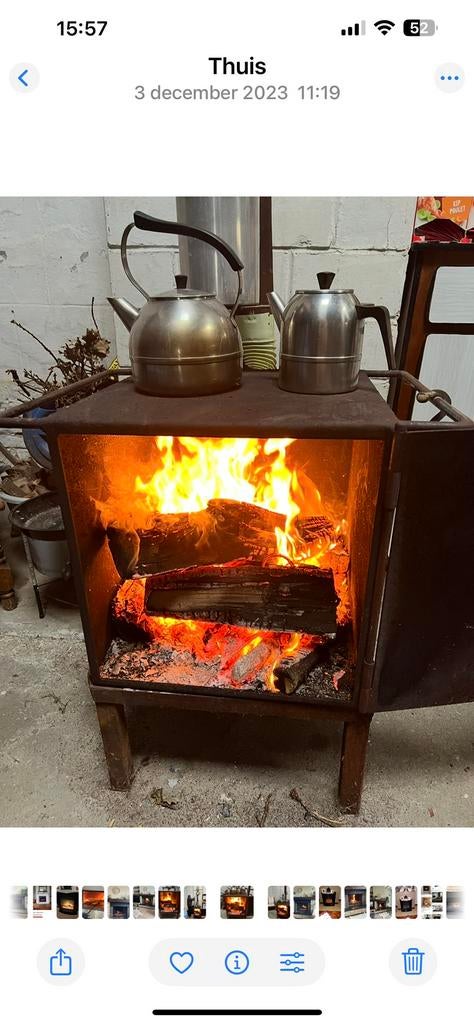 Grote houtstoof te koop, Ophalen, Gebruikt, Houthaard
