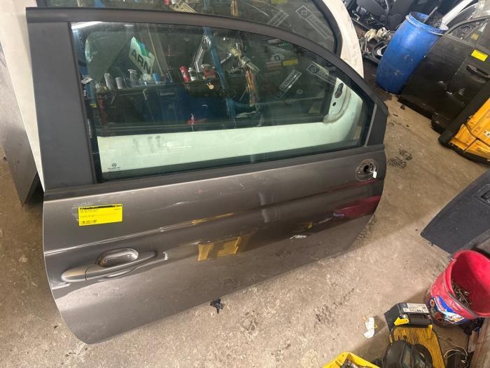 Portière 2portes droite d'un Fiat 500 (695), -, 3 mois de garantie, Utilisé, Porte
