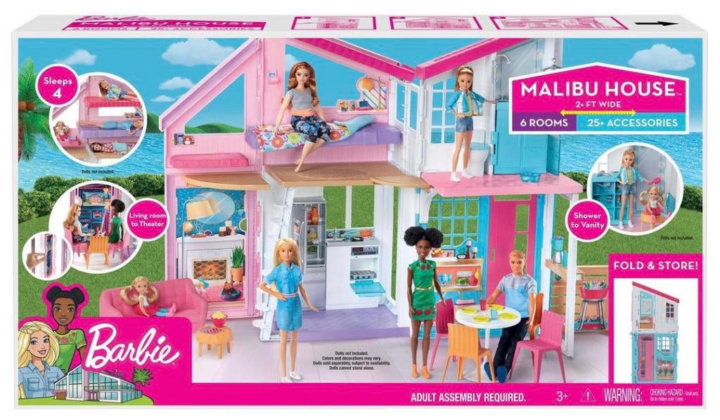 Barbie Malibuhuis, Kinderen en Baby's, Speelgoed | Poppenhuizen, Ophalen, Poppenhuis