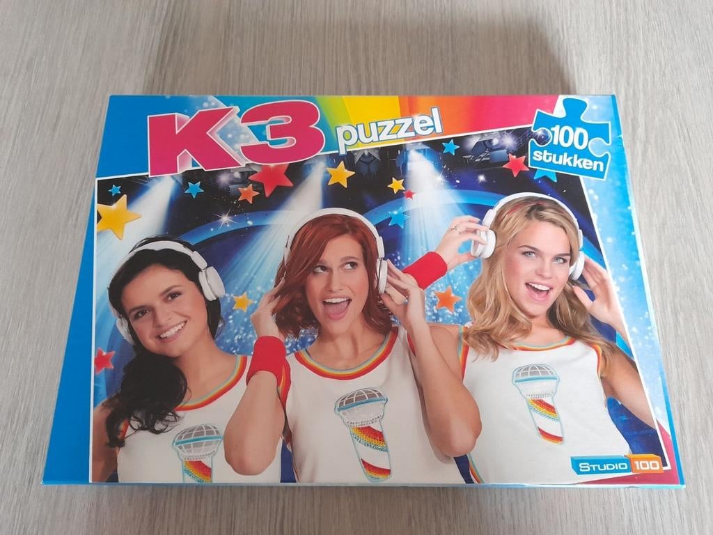 K3 puzzel 100 stukjes studio 100, Ophalen of Verzenden, Meer dan 50 stukjes, Zo goed als nieuw, 4 tot 6 jaar