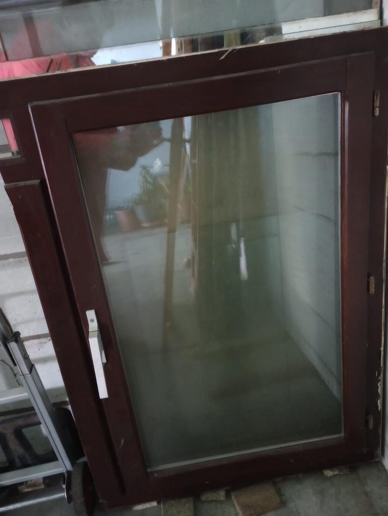buitenraam afrormosia, Doe-het-zelf en Bouw, Ophalen, Gebruikt