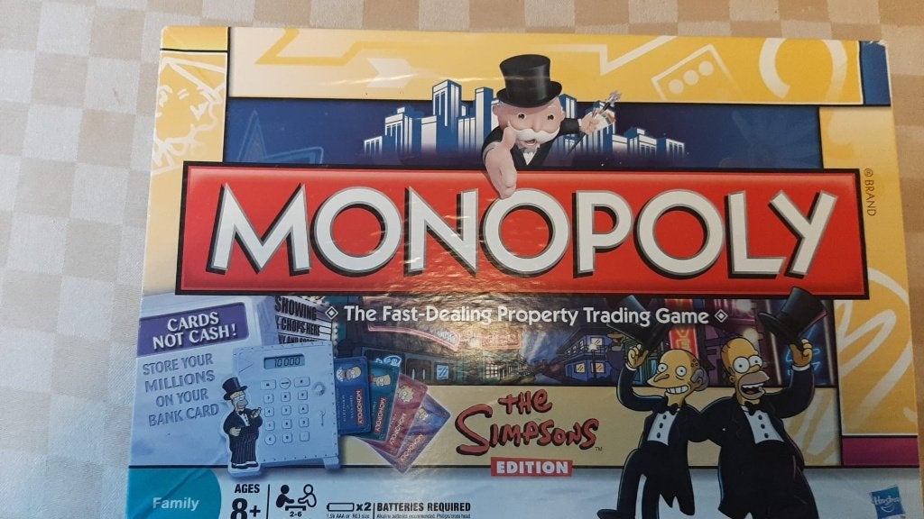 Jeu de plateau, dessin animé limité Monopoly The Simpsons, 1 ou 2 joueurs, Enlèvement ou Envoi, Neuf, Monopoly