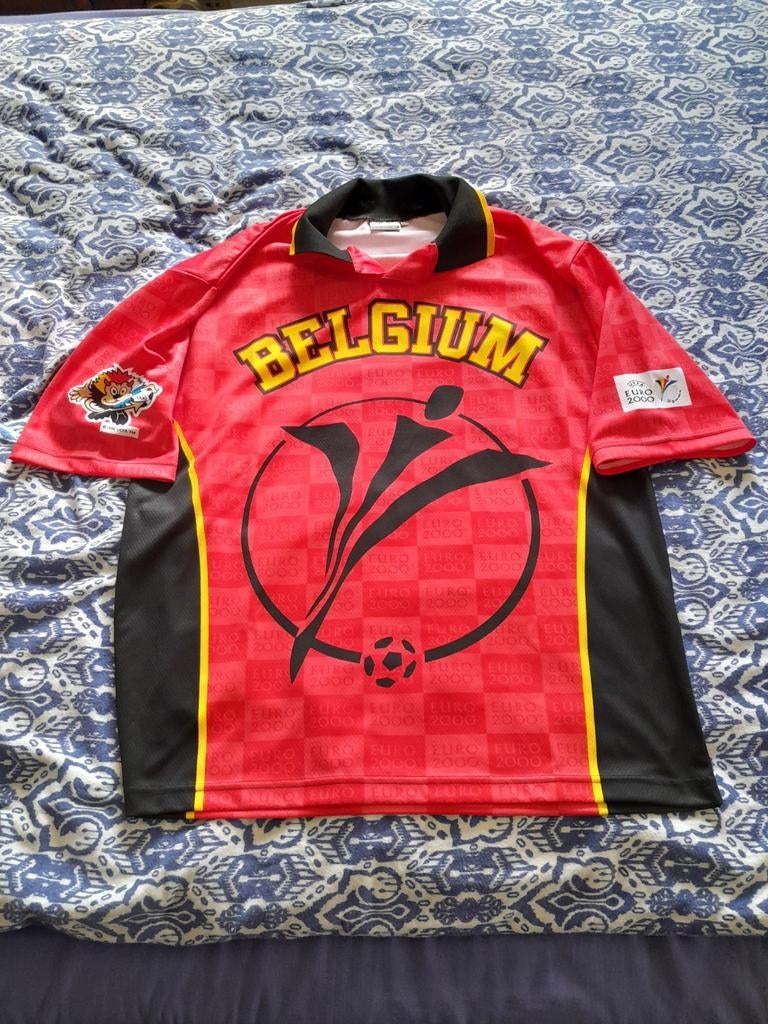 Pull vintage Leisure Belgium Euro 2000, Taille XL, Enlèvement, Comme neuf, Maillot