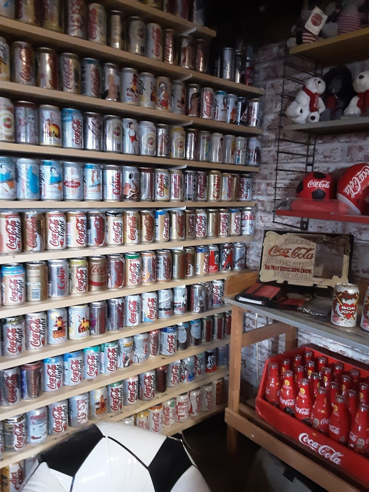 coca cola blikjes, Ophalen
