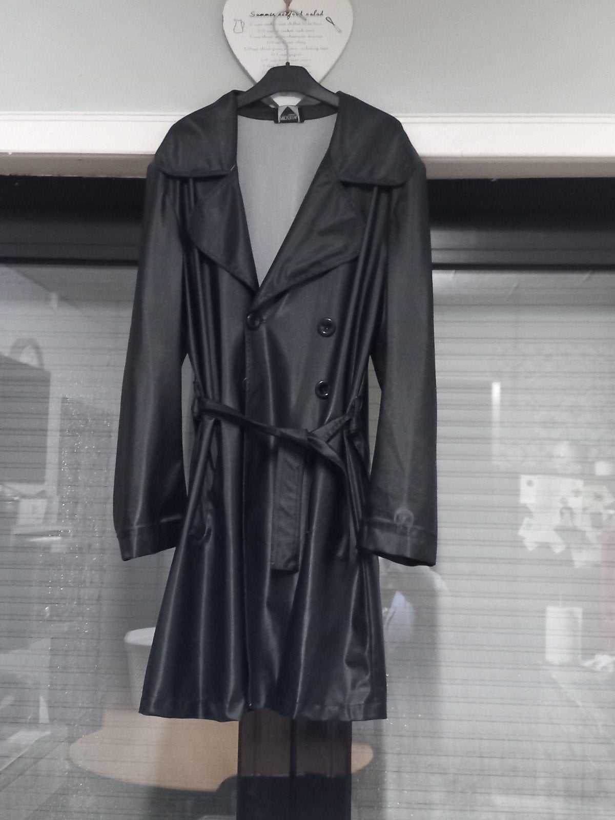manteau simili cuir 40/42, Vêtements | Femmes, Enlèvement ou Envoi, Noir