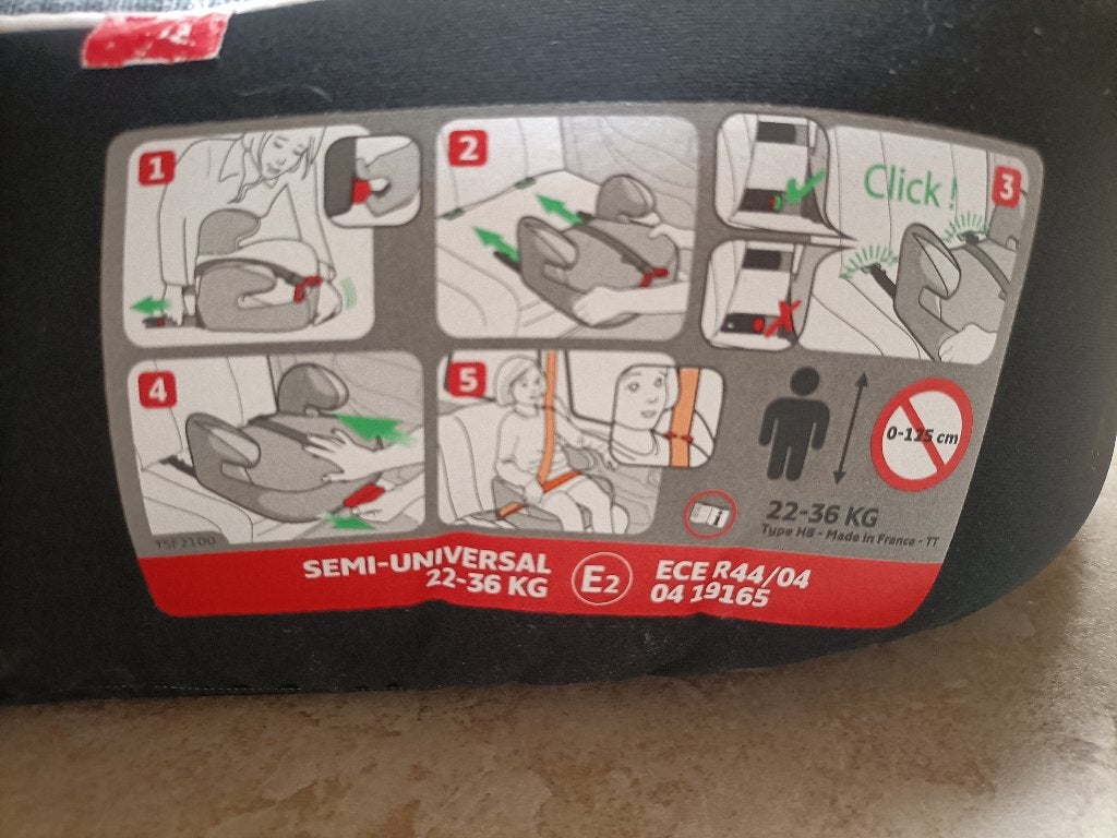 Verhoog stoeltje met isofix systeem, Gebruikt, 22 t/m 36 kg, Isofix, Ophalen