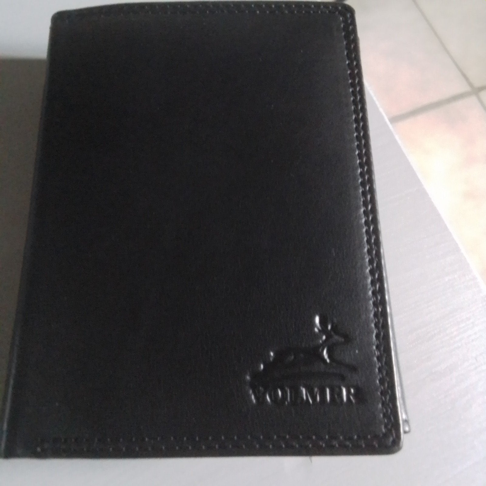 Portefeuille neuf en cuir noir, Enlèvement ou Envoi, Noir, Cuir