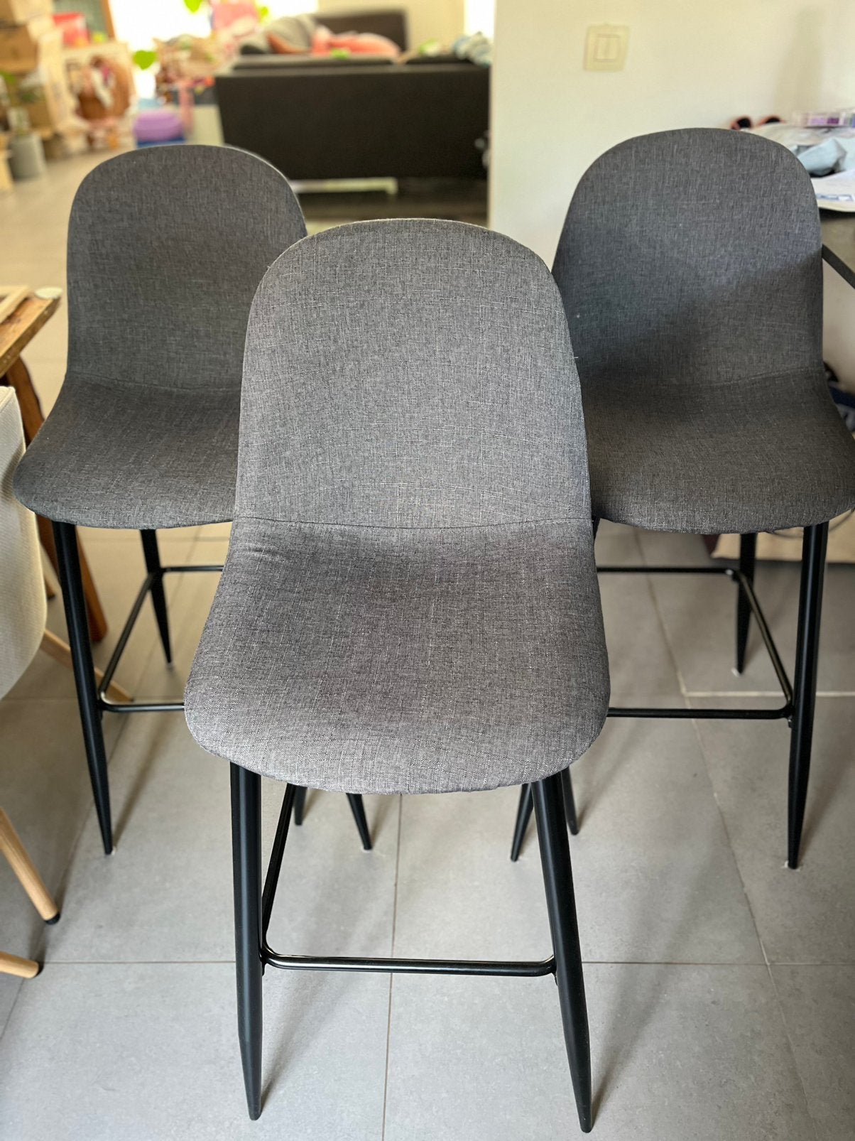 3 barstoelen te koop, Huis en Inrichting, Barkrukken, 3 krukken, Ophalen, Zo goed als nieuw, 90 cm of meer