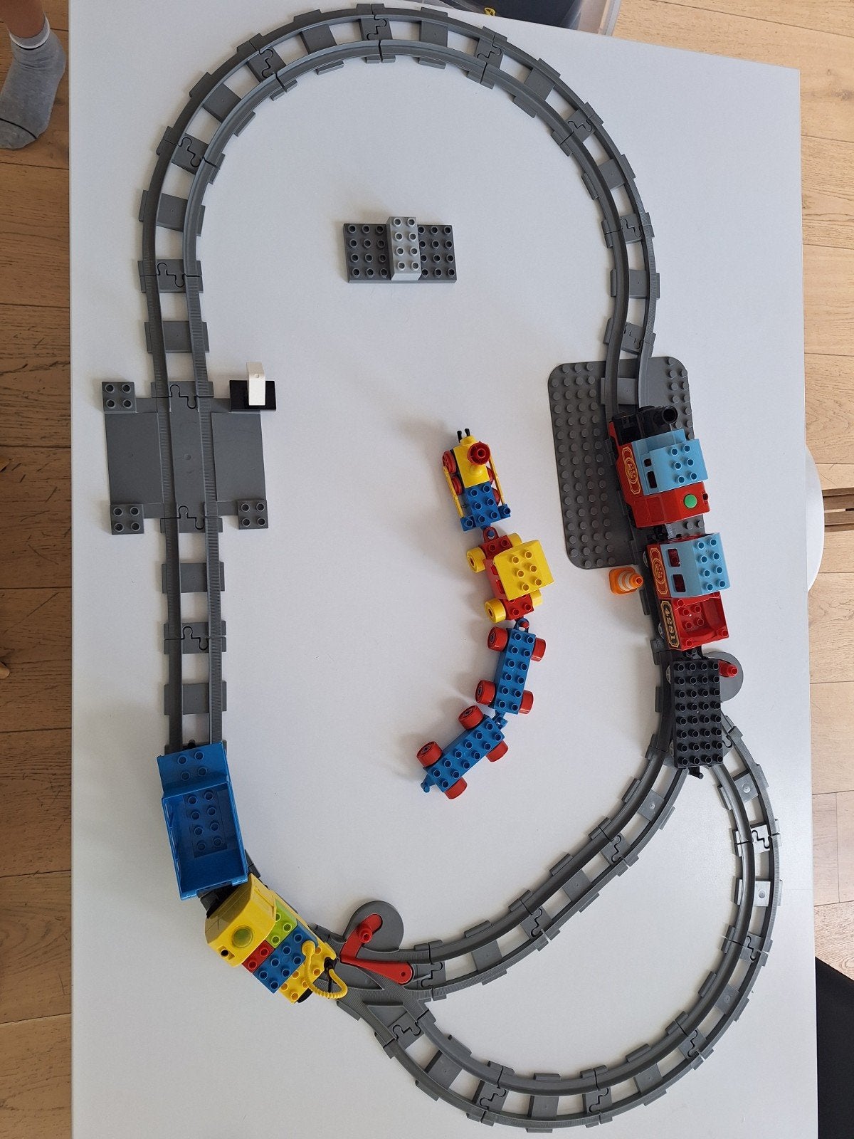 duplo treinset met 2 werkende locomotieven, Kinderen en Baby's, Speelgoed | Duplo en Lego, Ophalen, Duplo