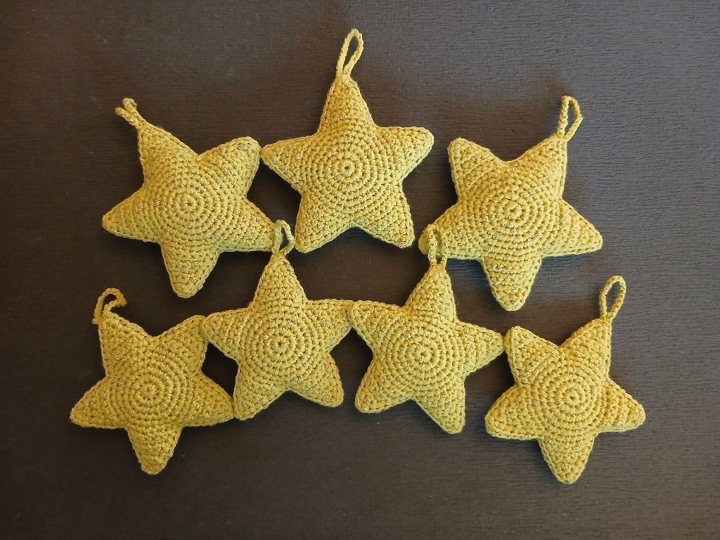 Kerstdecoratie - gehaakte sterren, Verzenden