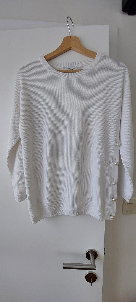 Witte pull met lange mouwen, Taille 38/40 (M), Enlèvement ou Envoi, Améline, Porté
