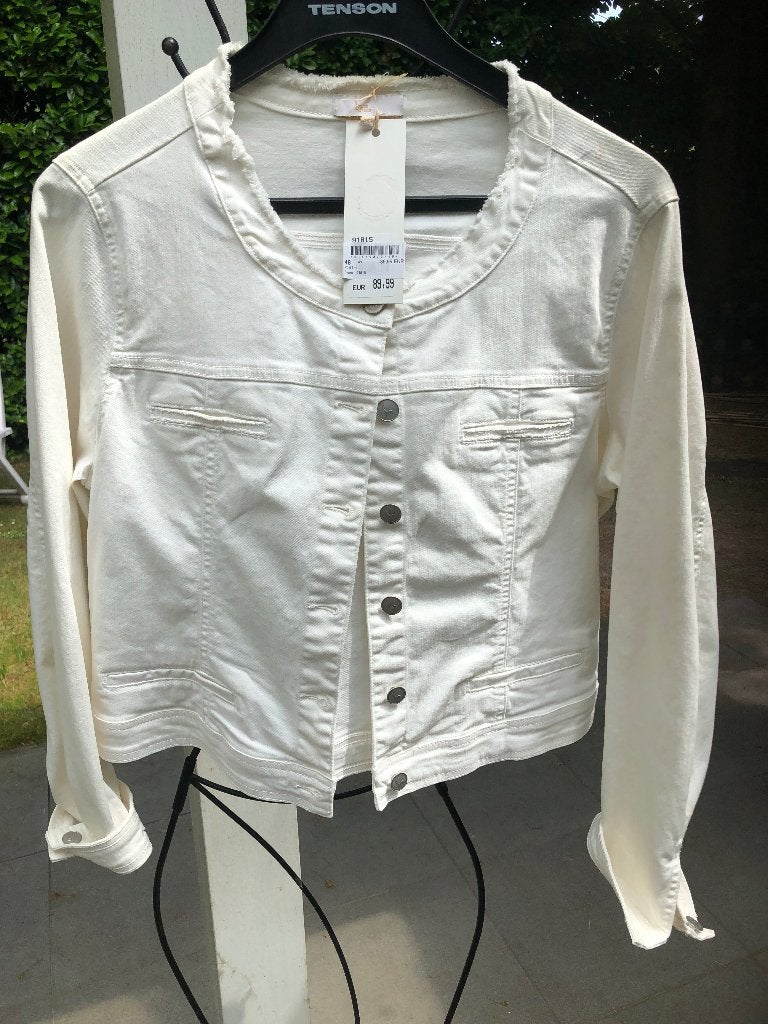 Wit jeans vestje, Ophalen, Maat 46/48 (XL) of groter, Wit