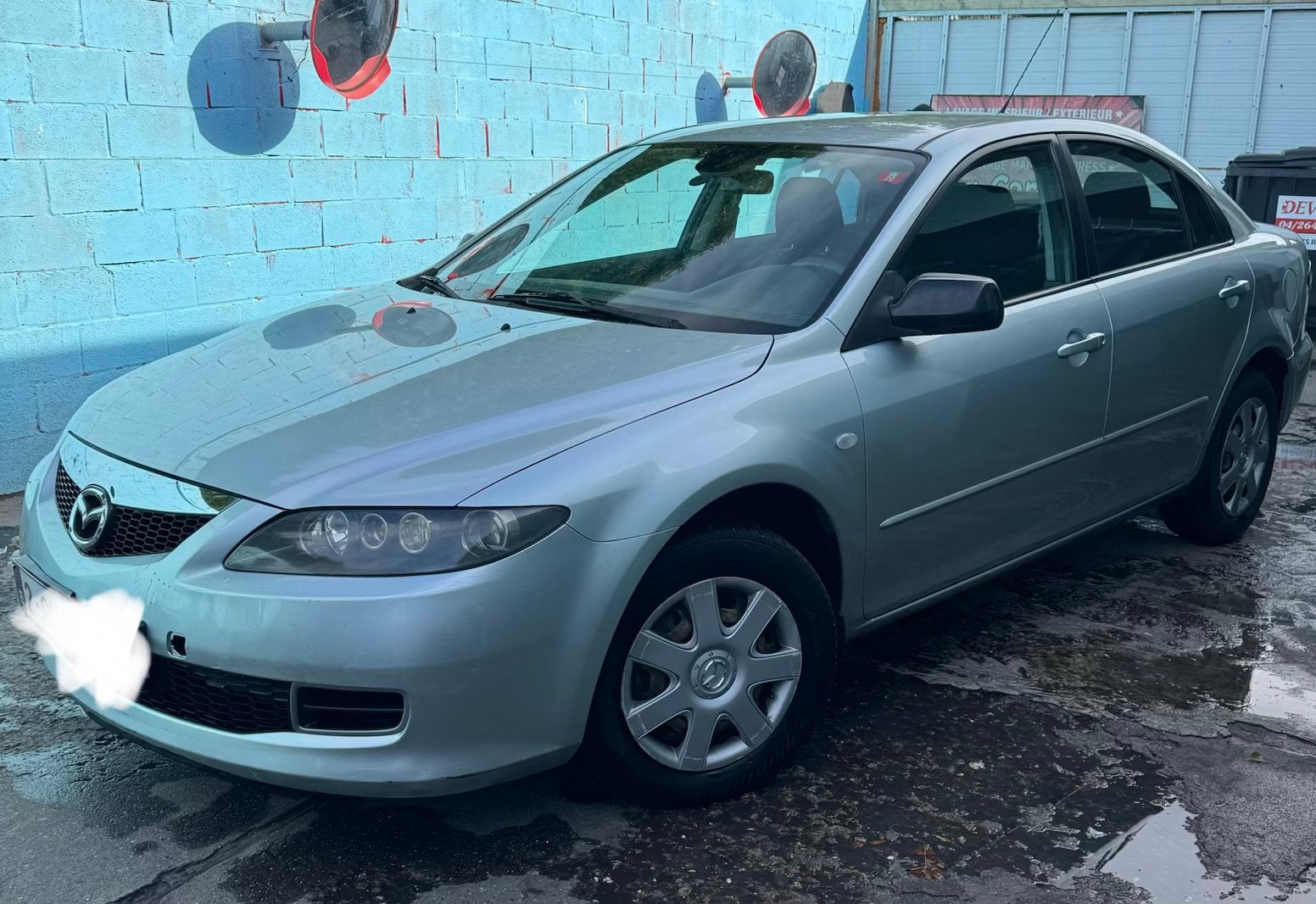 Mazda 6 diesel klaar voor registratie, Auto's, Mazda, Stof, Zwart, Automatische klimaatregeling, 5 deurs