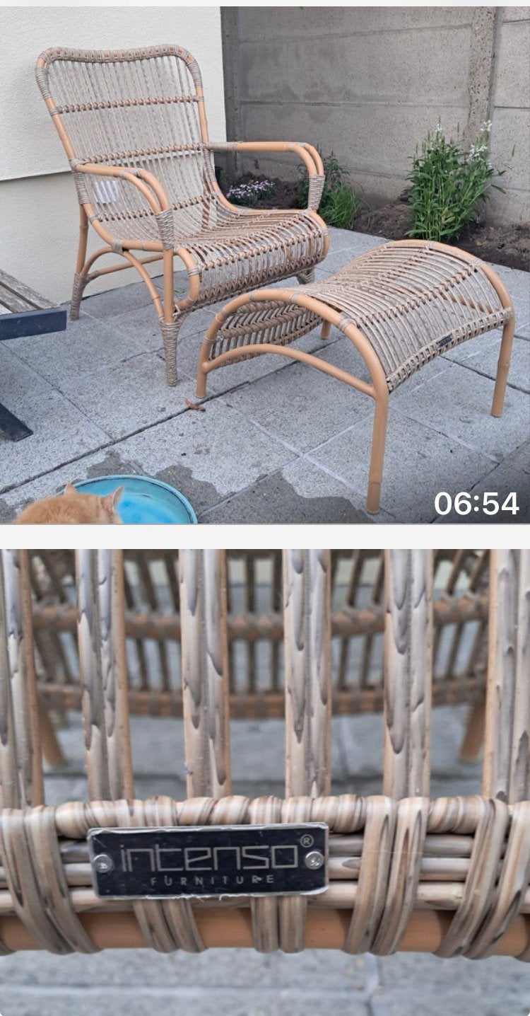 Zetel/poef voor terras of tuin, Tuin en Terras, Ophalen, Zo goed als nieuw