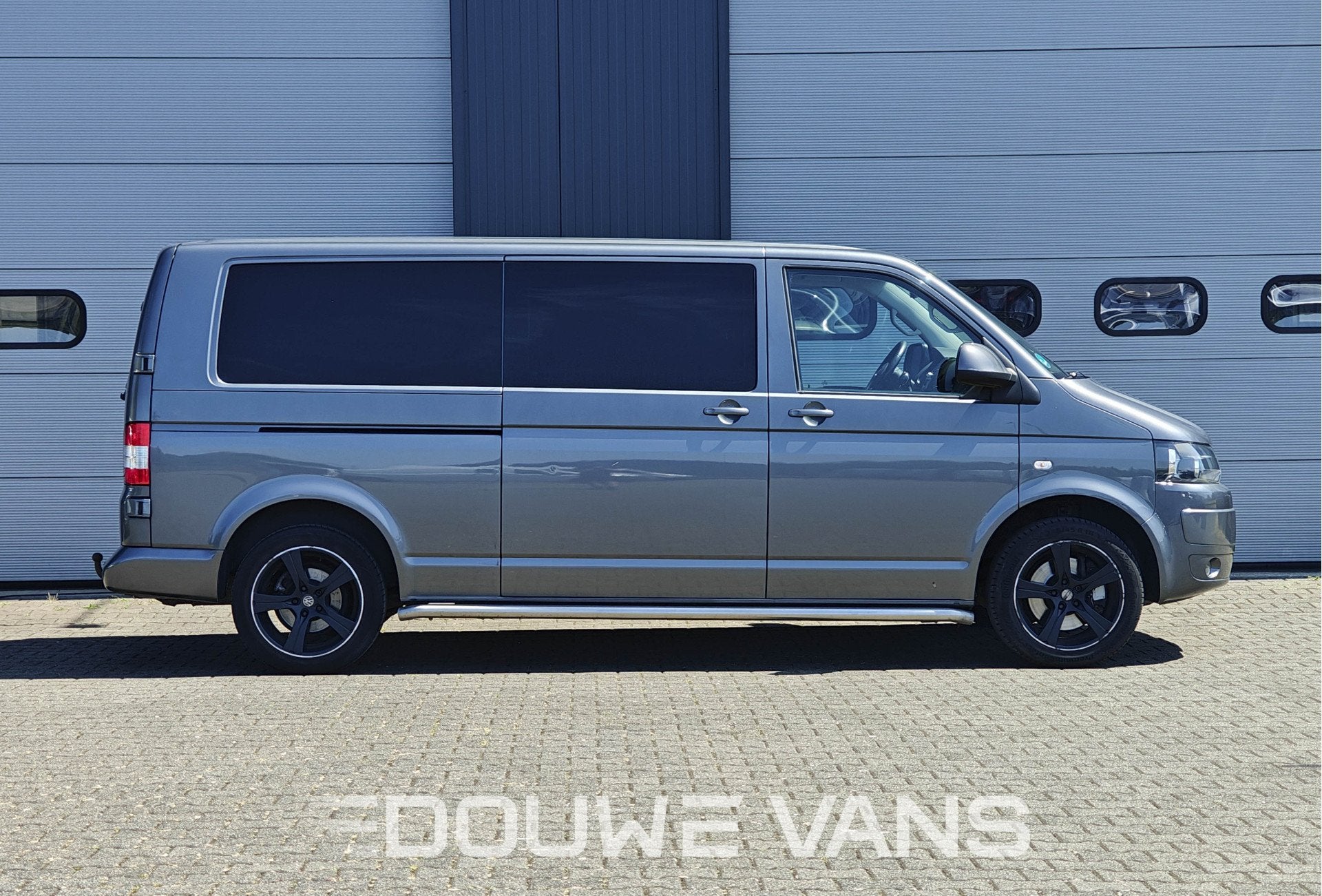 Volkswagen Transporter T5 Automaat Dubbel Cabine Leder Airco, Autos, Cuir, Achat, Entreprise, Noir