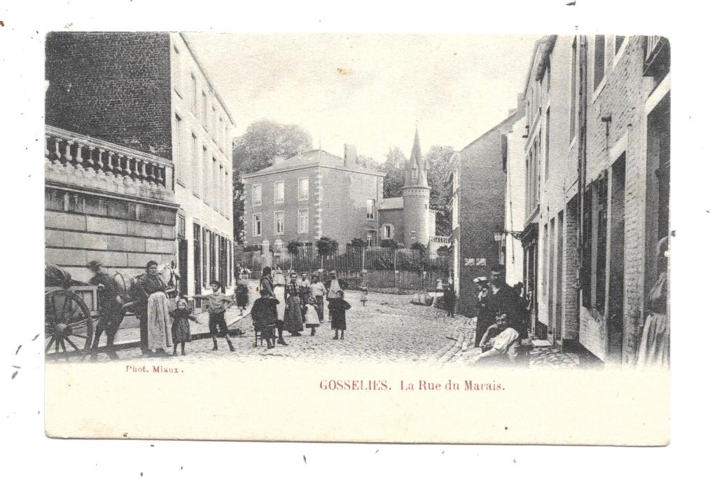 Gosselies NA95: La Rue du Marais, Envoi, Avant 1920, Affranchie, Hainaut