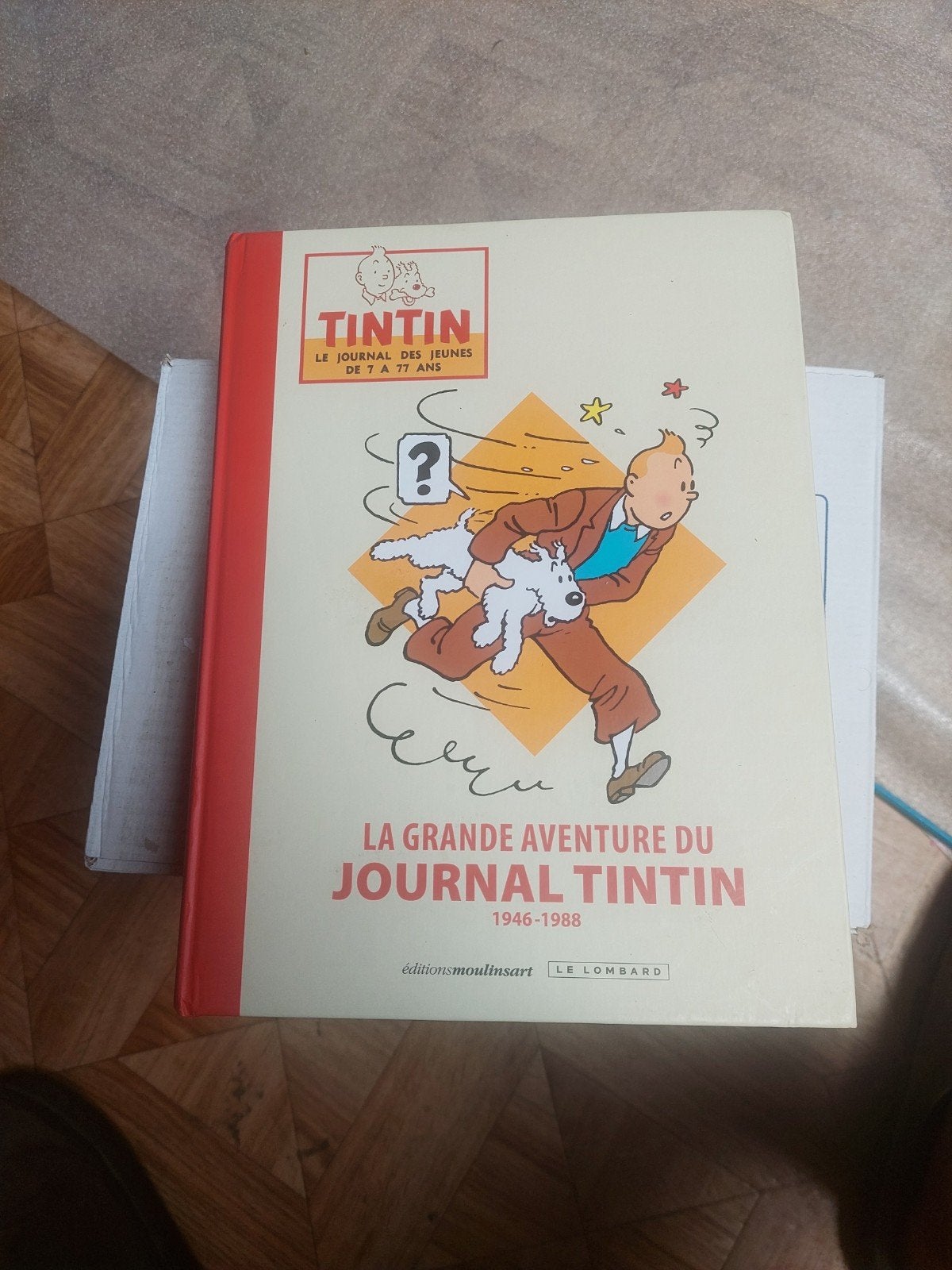 Tintin LA GRANDE AVENTURE  VENDU SUR UN AUTRE SITE 6, Enlèvement ou Envoi, Une BD, Comme neuf, Hergé.