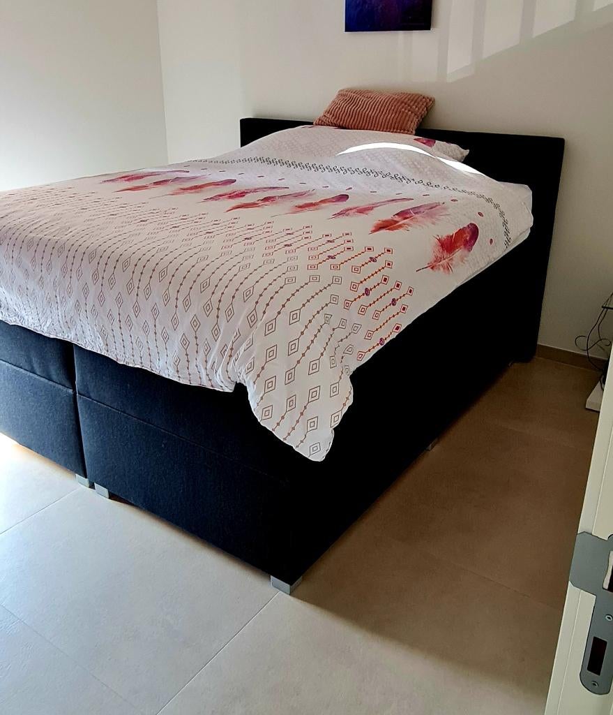 Boxspring met opbergruimte, Comme neuf, Enlèvement, 180 cm, 200 cm