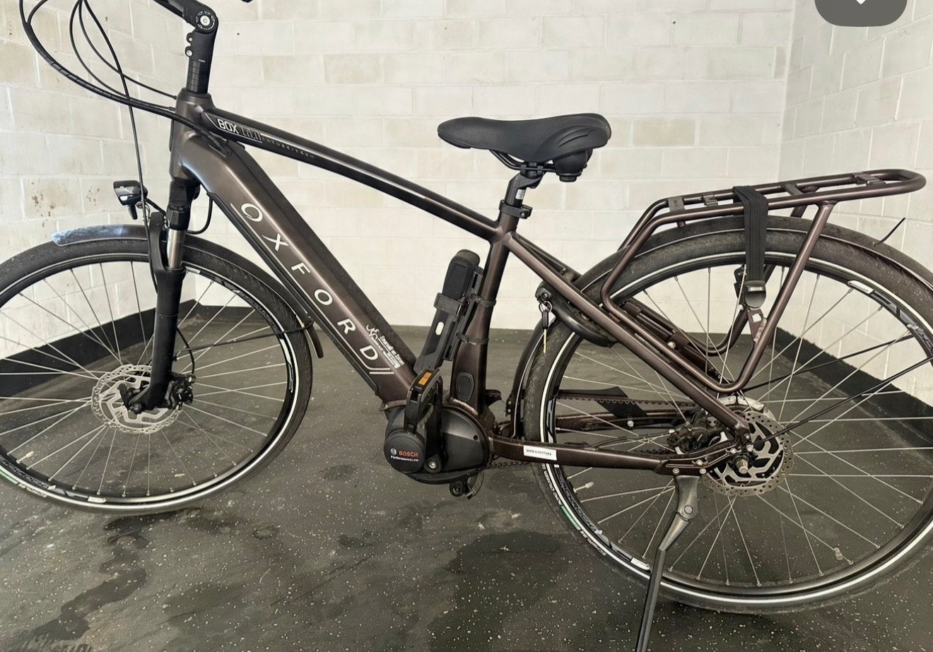 Vélo électrique Oxford Box 16.0 pour homme Bosch 625 Wh, Vitesses, Comme neuf, Enlèvement, Frein à disque
