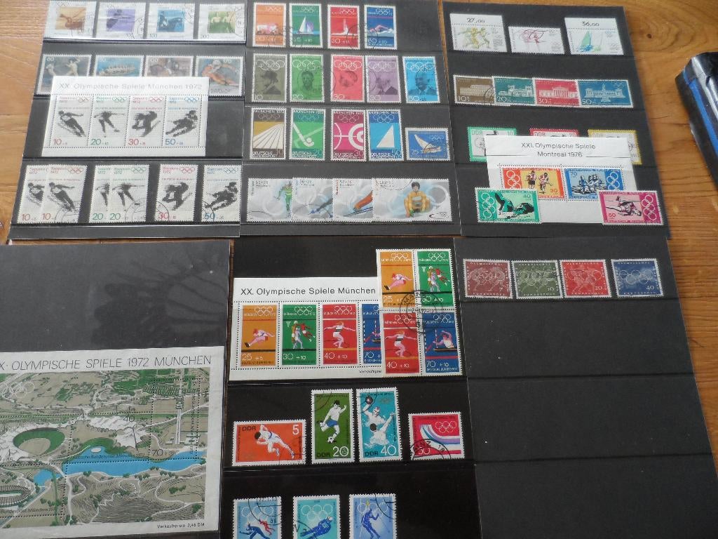 Thema postzegels Olympische spelen, Verzenden, Gestempeld, Sport