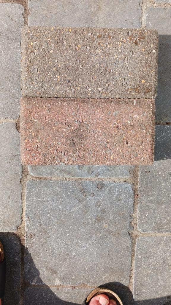 Betonklinkers 2 kleuren, Doe-het-zelf en Bouw, Ophalen, Nieuw, Beton
