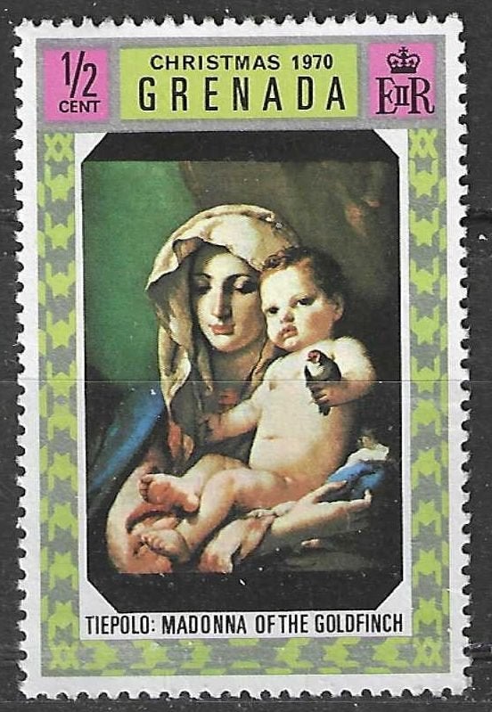 Grenade 1970 - Yvert 368 - Noël - Peintures (PF), Timbres & Monnaies, Timbres | Afrique, Non oblitéré, Envoi