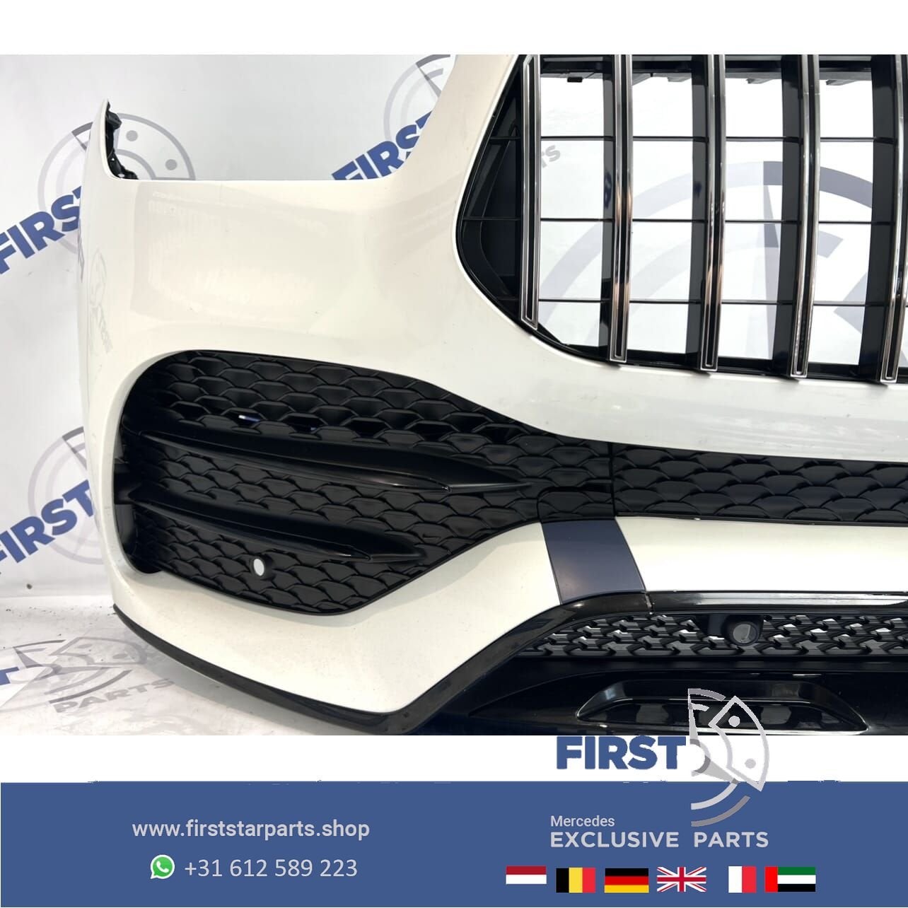 V167 C167 GLE EQ AMG GT VOORBUMPER WIT COMPLEET origineel Me, Gebruikt, -, Voor, Ophalen of Verzenden