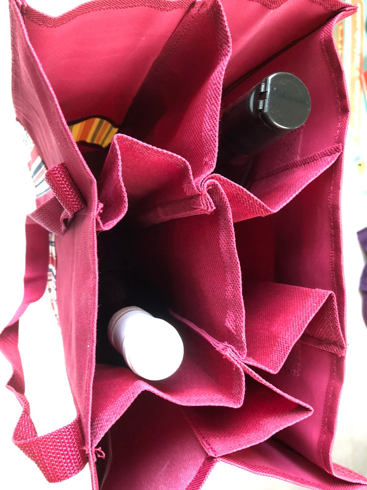 Nieuwe shopper voor 6 flessen, Handtassen en Accessoires, Ophalen of Verzenden, Nieuw, Rood, Shopper