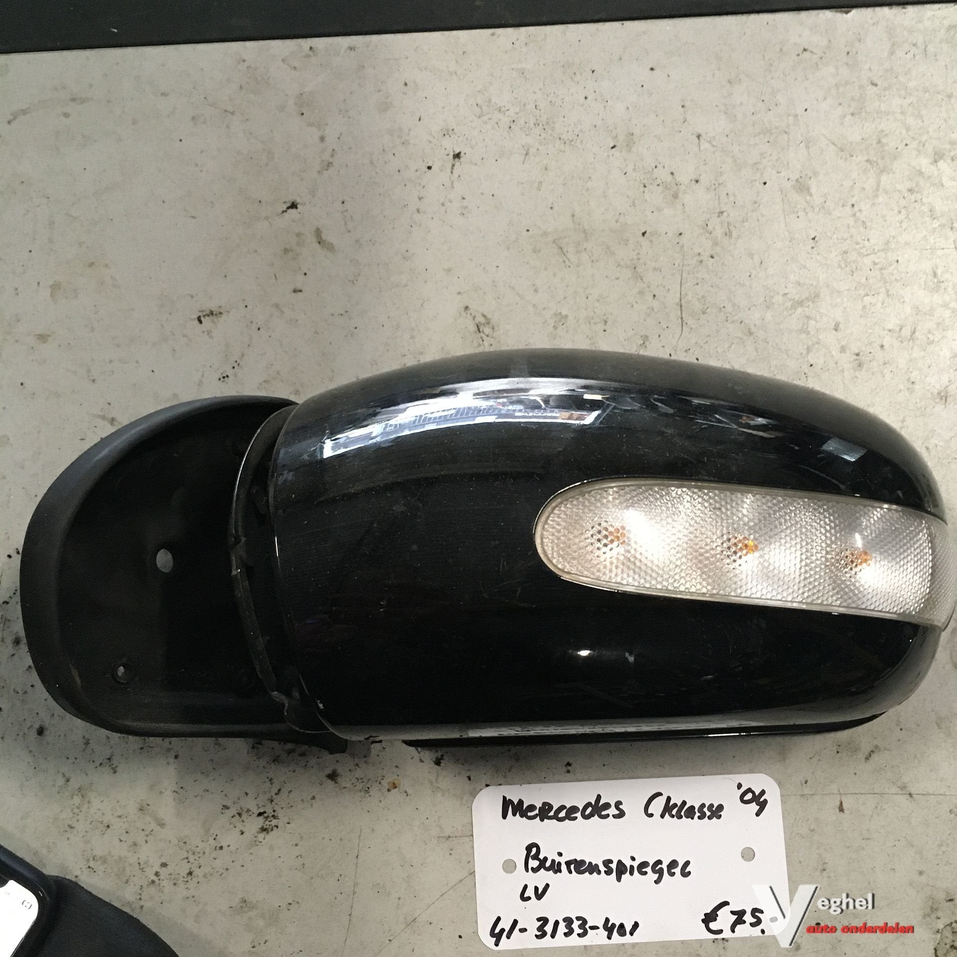 Mercedes C Klasse 2004 Buitenspiegel met knipperlicht Linksv, -, Utilisé, -, -