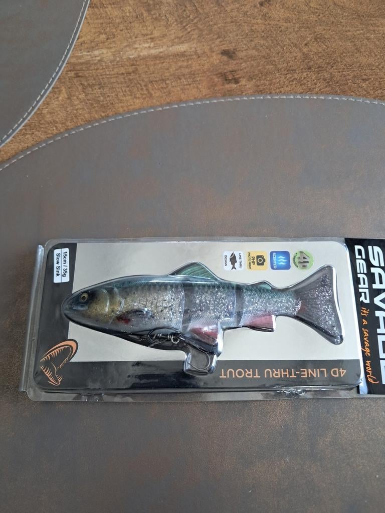 Kunstaas savage gear line thru trout 4D, Watersport en Boten, Ophalen