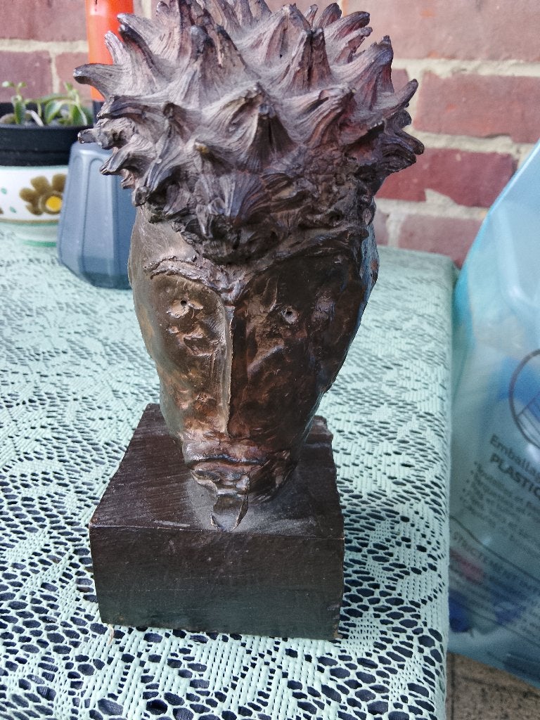 Sculpture bronze guy ferrer biface, Antiquités & Art, Enlèvement ou Envoi, Bronze