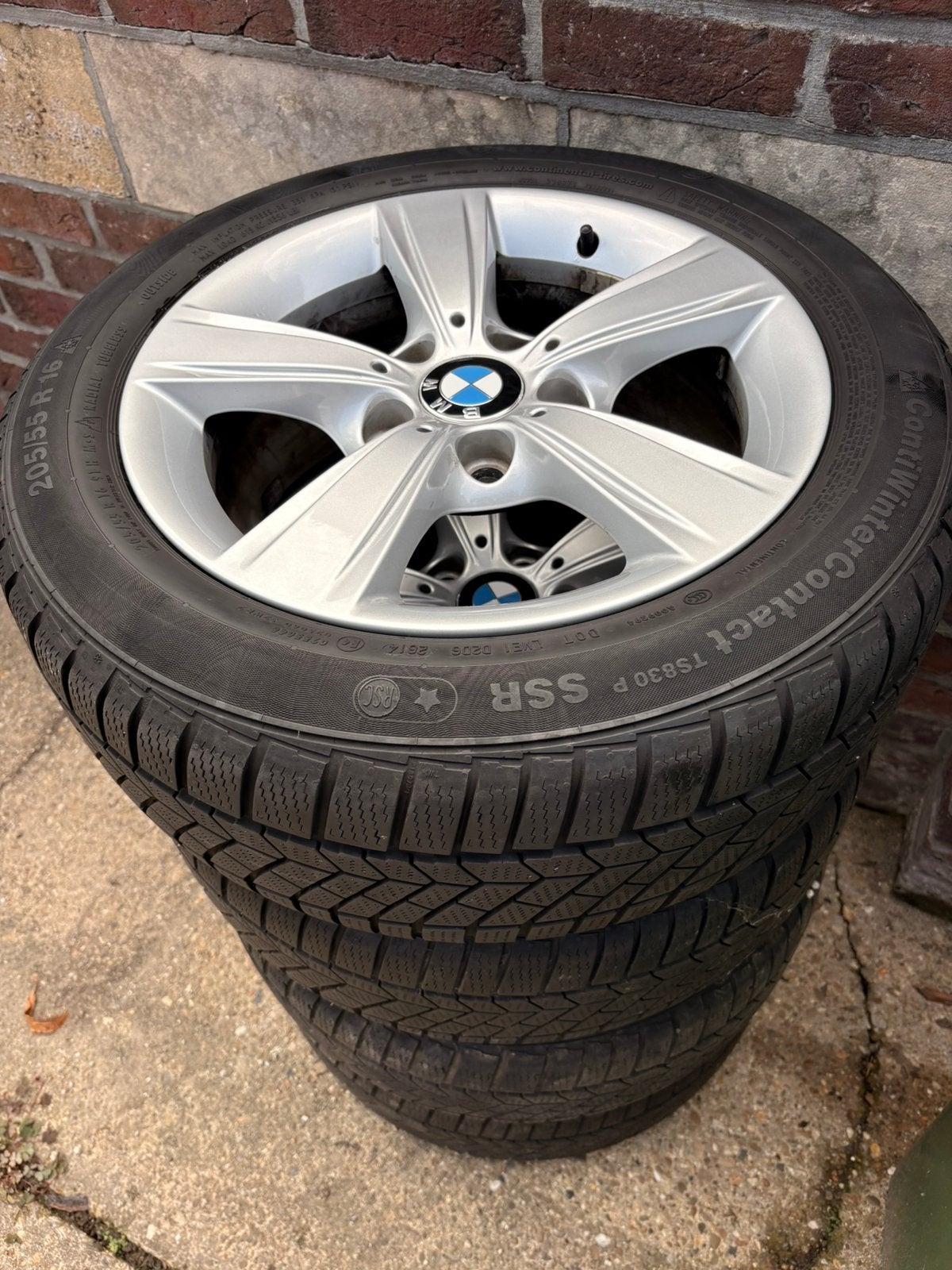 Winterbandenset bmw 1 - 3 serie, Auto-onderdelen, Ophalen, Gebruikt, 16 inch, Banden en Velgen