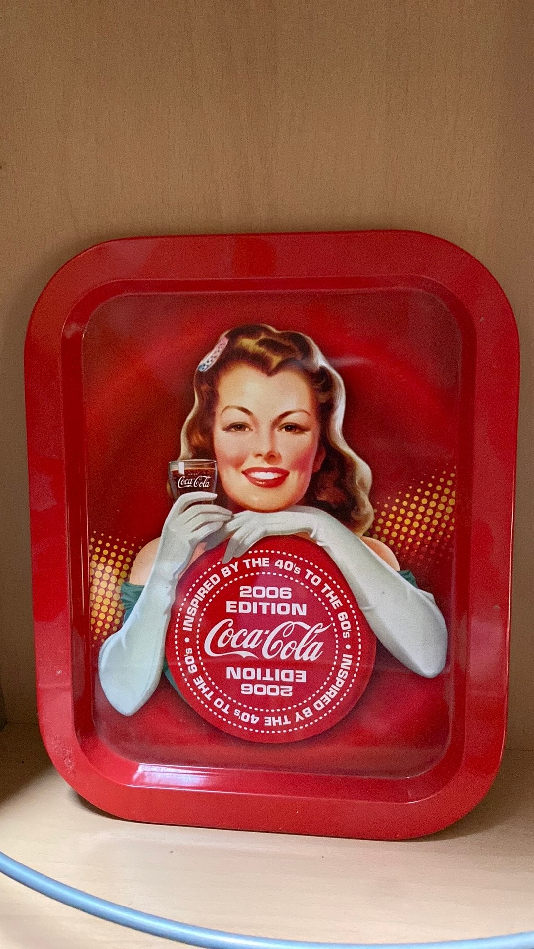 Plateau coca cola vintage rouge, Enlèvement ou Envoi
