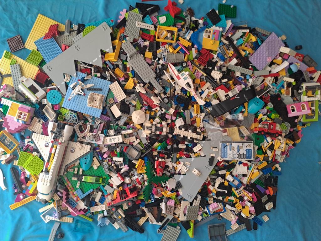 7,2 Kg Oude en nieuwe Lego onderdelen, Ophalen, Lego