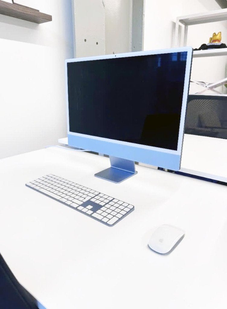 Apple iMac 24" - 8GB - 256GB SSD - Blauw, Computers en Software, Ophalen, 256 GB, 24", IMac