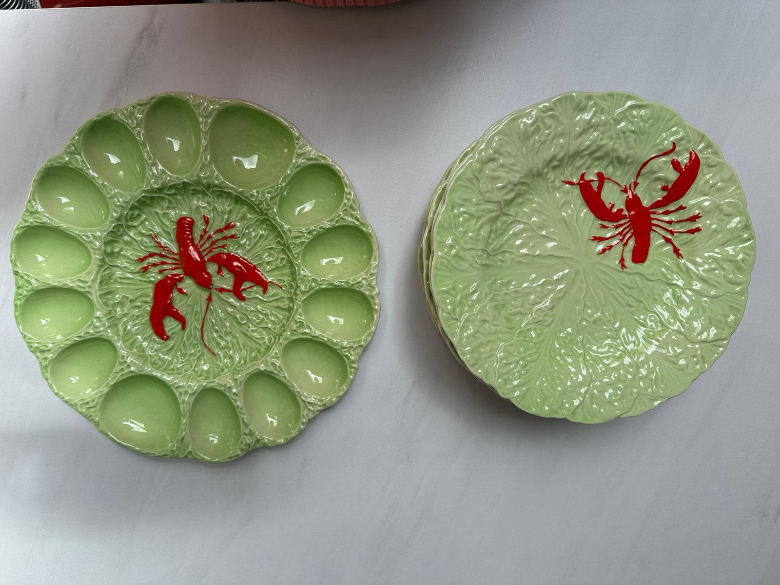 Carlton Ware Lobster & Cabbage set - jaren 1950, Enlèvement ou Envoi