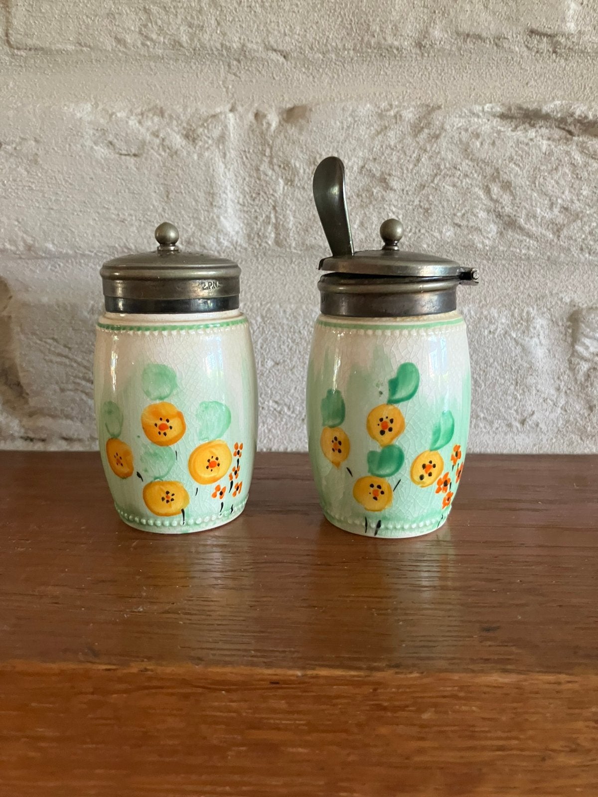 Peper en zout/ mosterd stel, Ophalen