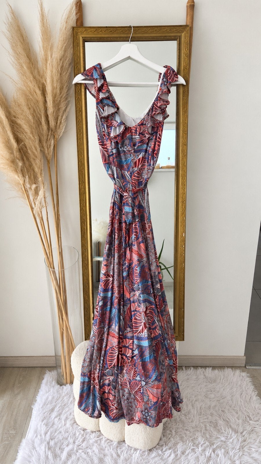 superbe robe paprika Taille L neuve ️, Enlèvement ou Envoi, Taille 42/44 (L), Neuf, Multicolore