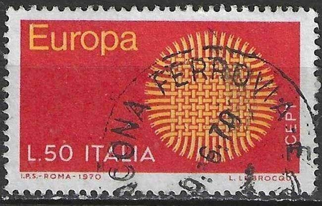 Italie 1970 - Yvert 1047 - Timbre Europe - 50 l. (ST), Envoi, Affranchi