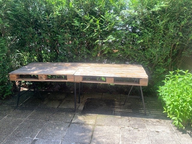 tuintafel, Ophalen, Gebruikt, Rechthoekig, Overige materialen