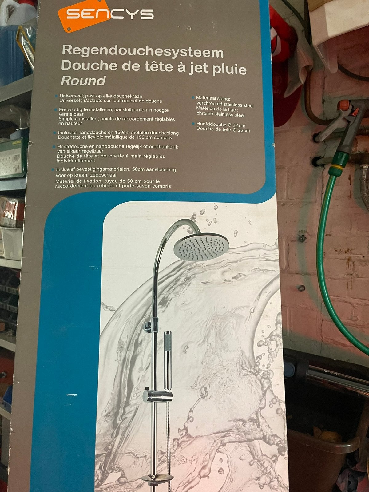 Regendouche met handsproeier, Ophalen, Nieuw