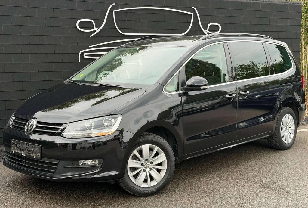 Volkswagen Sharan 2.0 TDi DSG+7 PLACES+NAVI+AIRCO+SIEGES CHA, Auto's, Automaat, Stof, Gebruikt, 4 cilinders