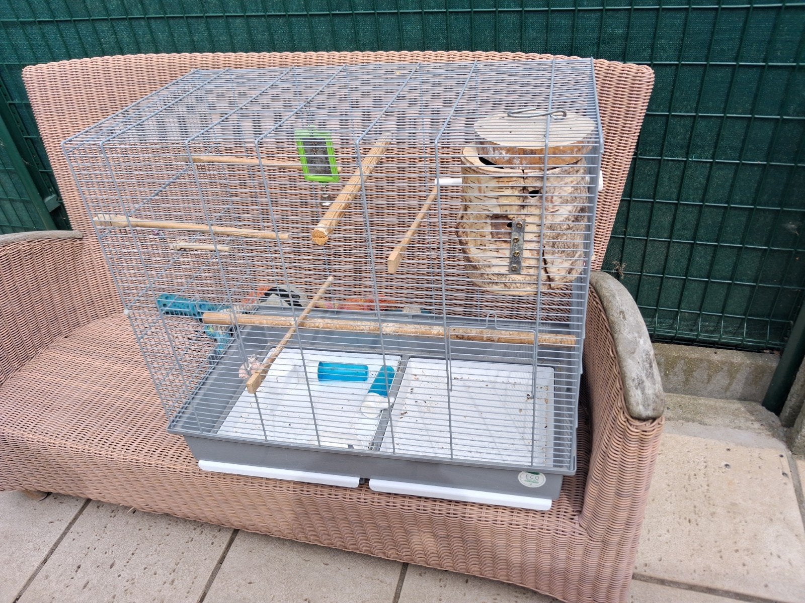 Vogelkooi, Enlèvement, Cage à oiseaux