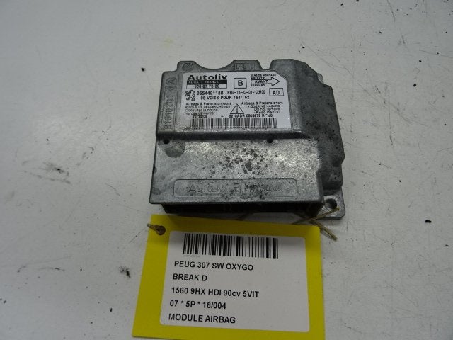 COMPUTER AIRBAG Peugeot 307 SW (3H) (9654491180), Auto-onderdelen, Kontakt-peugeot@peugeot.com, Gebruikt, Peugeot Deutschland GmbH