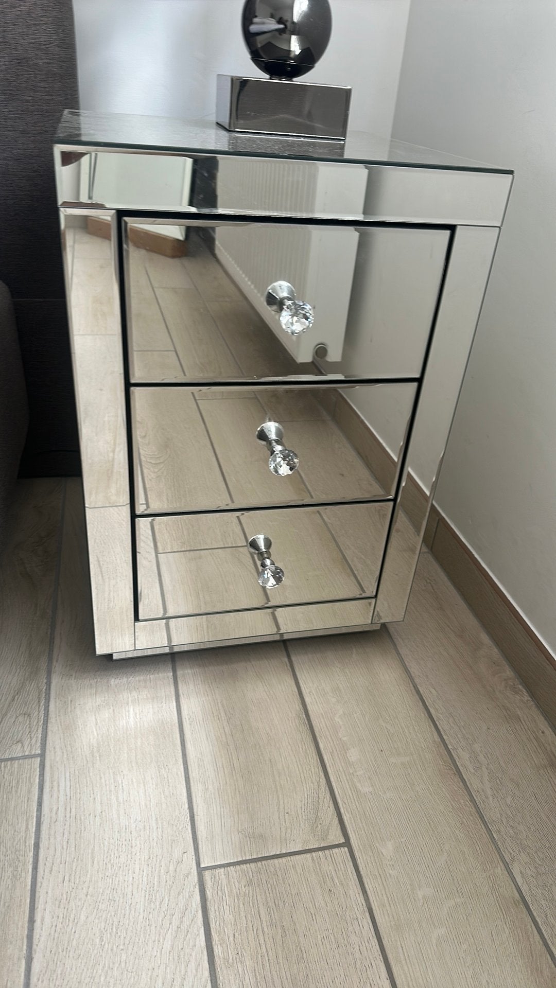 Spiegel nachtkastjes, Huis en Inrichting, Ophalen, Gebruikt, Glas