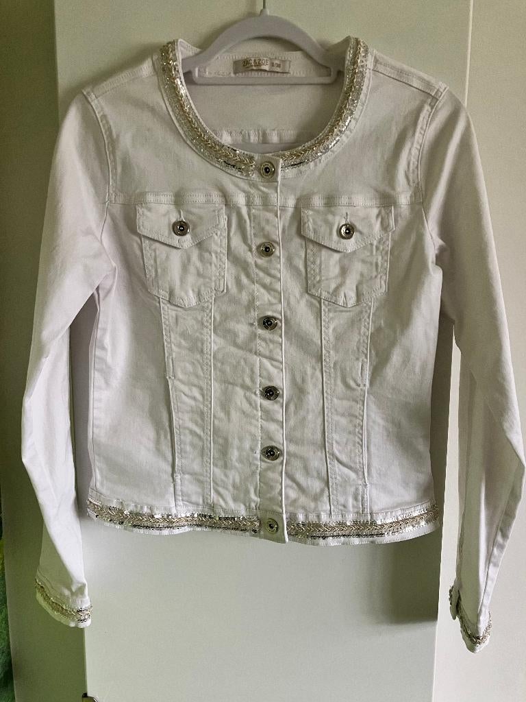 Wit jeansjasje Zac & Zoe maat S Nieuw, Kleding | Dames, Jassen | Zomer, Zac & Zoe, Wit, Nieuw, Ophalen of Verzenden