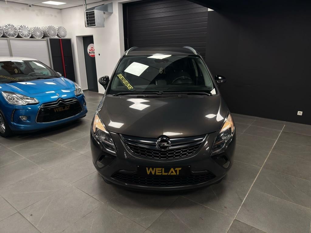 OPEL ZAFIRA TURBO 2015 BENZINE EURO 6 TOPSTAAT, Auto's, Bluetooth, 120 kW, Bedrijf, Zafira