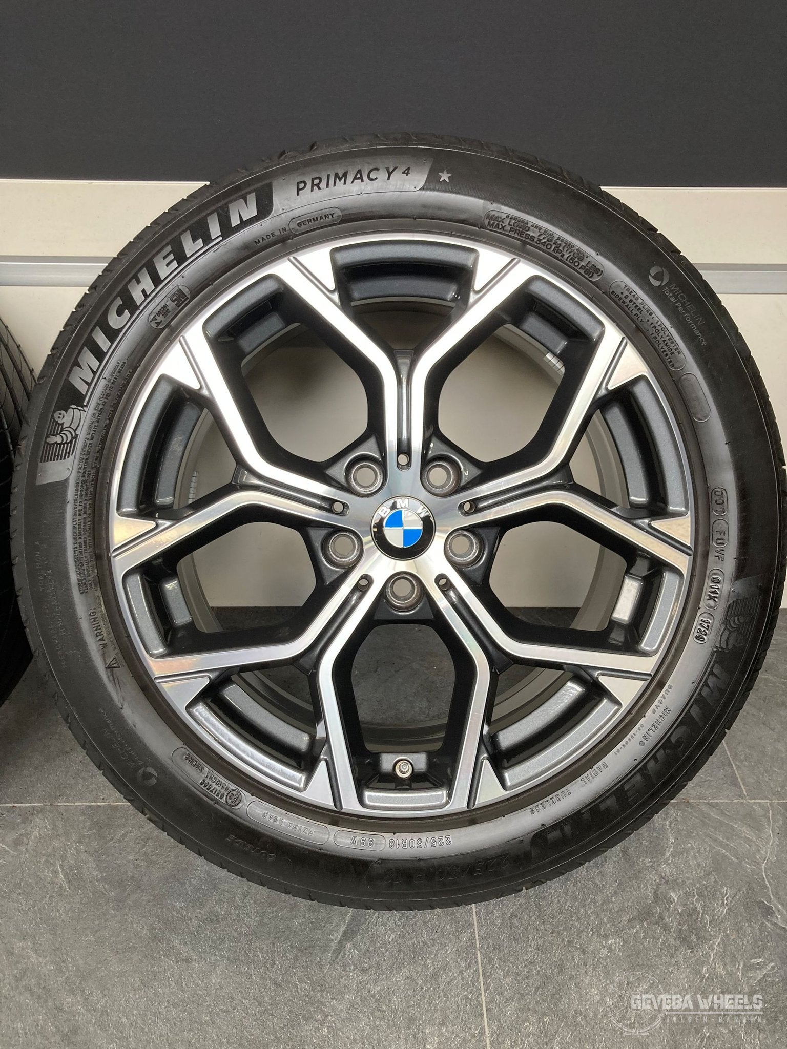 18” originele BMW X1 F48 / X2 F39 velgen + banden 579 5x112, Pneus et Jantes, Véhicule de tourisme, Pneus été, -