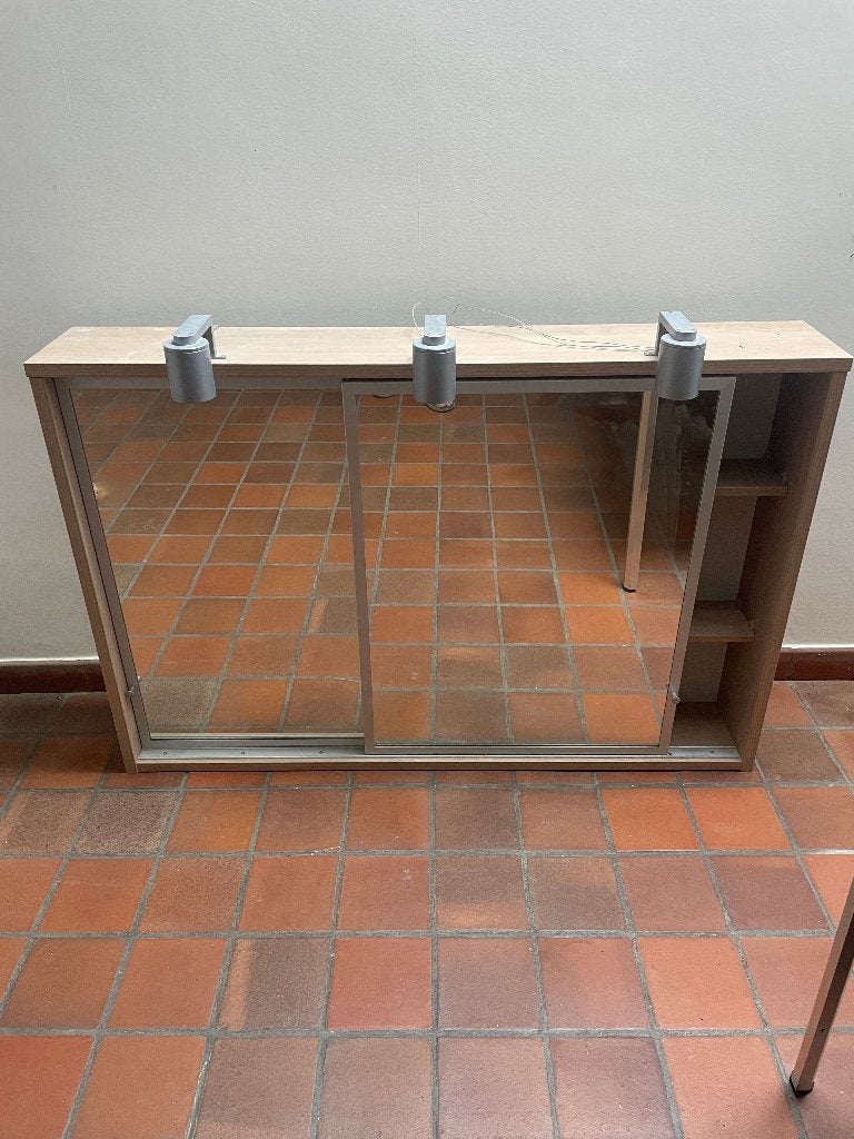 spiegelkast, Huis en Inrichting, Ophalen, Spiegelkast, 100 tot 150 cm, Zo goed als nieuw